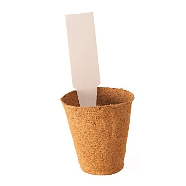 2” Peat Pots | Plant Starters | Seedling & Herb Seed Starter Kit - Organic Biodegradable Pots 100% Eco-Friendly Enhance Aeration | Bonus 10 Plastic Plant Markers – 30 Pack, 2 inch Sale