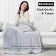 MOONQUEEN Fleece Throw Blanket for Lightweight - Ultra Soft Velvety Texture Plush Fuzzy Cozy Blankets and Throws for Sofa and Living Room (Silver Gray, 50x60 in) Supply