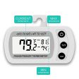 2 Pack Digital Refrigerator Freezer Thermometer,Max Min Record Function with Large LCD Display Supply