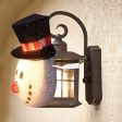 2 Pack Christmas Snowman Porch Light Covers Christmas Holiday Decoration for Outdoor Wall 12 x9.5 x6  Sale