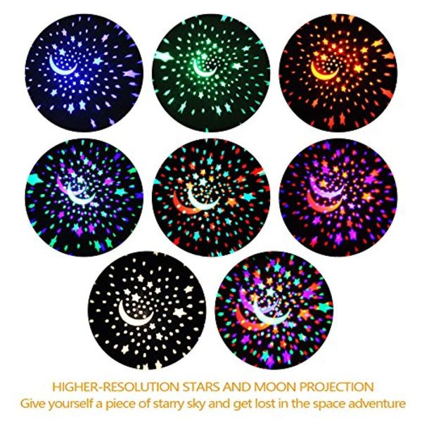 2019 Newest Baby Night Light, AnanBros Remote Control Star Projector with Timer Music Player, Rotating Star Night Light 9 Color Options, Best Night Lights for Kids Adults and Nursery Decor Online now