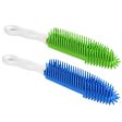 [2Pcs] Pet Hair Remove Brush, Best Car & Auto Detailing Brush Portable Dogs Cats Hair&Lint Remover Brush Rubber Massage Brush for Car&Auto Furniture, Carpet, Clothes, Leather (Blue and Green) Supply