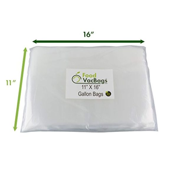 150 Combo FoodVacBags Vacuum Seal Bags - 3 sizes! 50 Pint, 50 Quart and 50 Gallon, 4 MIL, Commercial Grade, Sous Vide, No BPA, Boil, Microwave & Freezer Safe Online Sale