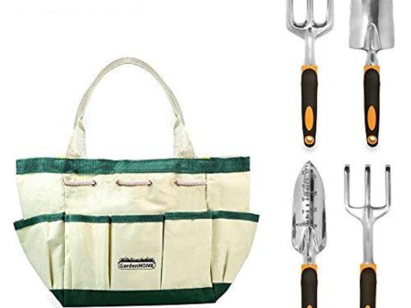 Gardening Tools, Garden Tools, Garden Tool Set, 5 Pieces Kit Gardening Gift Set, with 4 Heavy Duty Cast-Aluminium Tools and Garden Storage (3T) Online