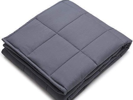 YnM Weighted Blanket (15 lbs, 48  x72  , Twin Size) | 2.0 Heavy Blanket | 100% Cotton Material with Glass Beads. Online now