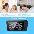 ANNT Projection Alarm Clock, Digital FM Radio Alarm Clock, Dual Alarm Snooze Function, 6.3  LED Display with 3 Dimmer,Temperature and Humidity, 12 24 Hour,USB Charging Port for Bedroom Online Sale