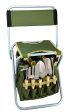 10-piece Gardening Tool Set with Zippered Detachable Tote and Folding Stool Seat with Backrest Cheap