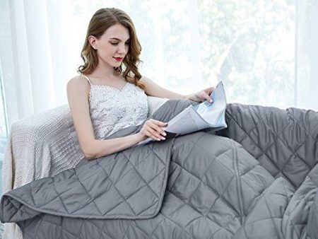 ZZZhen Weighted Blanket - 60  80   20LBs - Premium Quality Heavy Blankets - Calm Sleeping for Adult and Kids, Durable Quilts and Quality Construction for Year-round Use For Sale