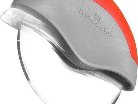 Premium Pizza Cutter Wheel by Mozzbi, Pizza Slicer cutter - Super Sharp - stainless steel with Protective Sliding Blade Guard, locking blade cover for safety Cheap