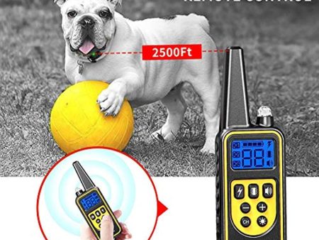 YIDA TECH Dog Shock Collar with Remote 800 Yards Dog Training Collar with Beep Vibra Shock Electric IPX7 100% Waterproof and Rechargeable Shock Collar for Dogs Online