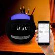 OnLyee Bluetooth Alarm Clock Radio, AM FM Radio, Digital LED, 7 Colored Night Light, AUX, Speaker, Dual USB Chargers, Dual Alarms - Kids Desk Kitchen Bedroom and Heavy Sleepers For Cheap