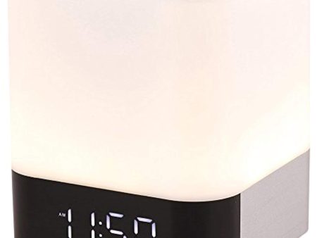 KAKAFU 21215454 Portable Wireless Bluetooth 4.0 Speaker and LED Light Lamp Alarm Clock LED Table Lamp Night Light, Smart Touch LED Mood Lamp, MP3 Player, Supported Micro TF SD Card USB 3.5mm AUX Jack Sale