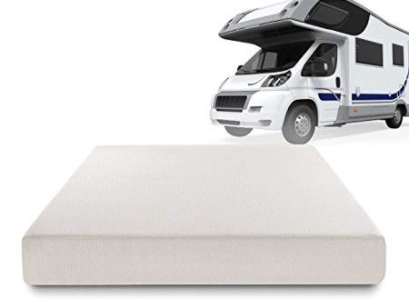 Zinus Deluxe Memory Foam 8 Inch RV   Camper   Trailer   Truck Mattress, Short Queen on Sale