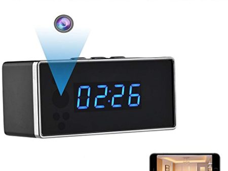 ZDMYING Spy Hidden Camera, HD 1080P WiFi Security Camera Alarm Clock with Night Vision Motion Detection Loop Recording Home Nanny Office Realtime Video on Sale