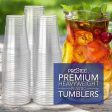 200 Clear Plastic Cups | 16 oz Plastic Cups | Clear Disposable Cups | PET Cups | Plastic Water Cups | Plastic Beer Cups | Clear Plastic Party Cups |Crystal Clear Cups Supply