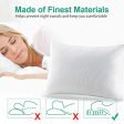 YOUMAKO Standard Size Shredded Memory Foam Pillow with Cooling Zippered Washable Bamboo Cover，Hypoallergenic Sleeping Bed Pillow for Home and Luxury Hotel Discount