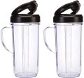 2 Bullet On The Go Mugs for Magic Bullet with Flip Top Travel Lids Online