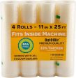 11  x 25  Rolls (Fits Inside Machine) BULK 8 Pack (200 feet total) OutOfAir Vacuum Sealer Rolls for Foodsaver and others 33% Thicker, BPA Free, FDA Approved, Sous Vide, Commercial Grade Bags For Cheap