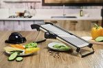 Mandoline Slicer by Simplify Fresh - Premium Stainless Steel Metal, Adjustable Vegetable Cutter Blade, Cut-Resistant Gloves - Safe Handheld Chopper Makes Easy Thin or Thick Veggies & Julienne Online Sale