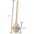 12- Inch Wooden Kitchen Spoons Baking Mixing Serving Craft Utensils Bulk Oval Spoon Puppets Long Handle Beechwood - Set of 24 - MR. WOODWARE Supply