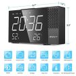 ANNT Projection Alarm Clock, Digital FM Radio Alarm Clock, Dual Alarm Snooze Function, 6.3  LED Display with 3 Dimmer,Temperature and Humidity, 12 24 Hour,USB Charging Port for Bedroom Online Sale