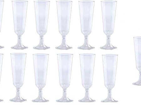 140 pc Clear Plastic Classicware Glass Like Champagne Wedding Parties Toasting Flutes Party Cocktail Cups For Sale