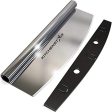 14” Pizza Cutter by Kitchenstar | Sharp Stainless Steel Slicer Knife - Rocker Style w Blade Cover | Chop and Slices Perfect Portions + Dishwasher Safe – Premium Pizza Oven Accessories Cheap