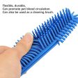 [2Pcs] Pet Hair Remove Brush, Best Car & Auto Detailing Brush Portable Dogs Cats Hair&Lint Remover Brush Rubber Massage Brush for Car&Auto Furniture, Carpet, Clothes, Leather (Blue and Green) Supply