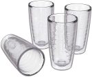 4-pack Insulated 16 Ounce Tumblers - Clear - Sweat Resistant - BPA-Free - Made in USA Online Hot Sale