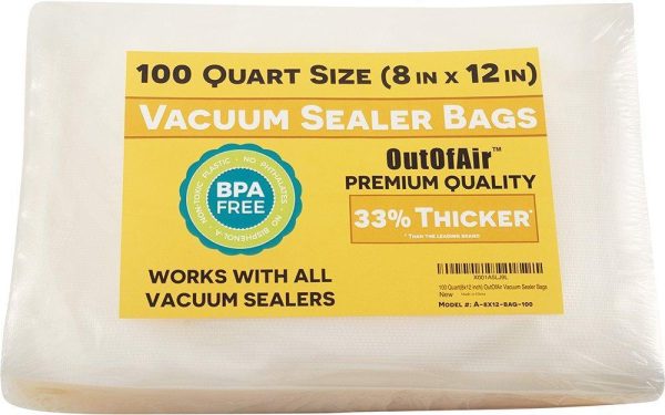 100 Vacuum Sealer Bags: Gallon Size (11  x 16 ) for Foodsaver 33% Thicker, BPA Free, FDA Approved For Cheap