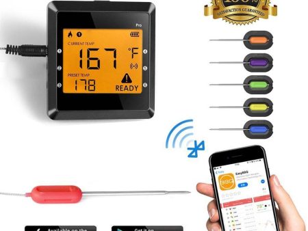 Digital Meat thermometer for Grilling, ICOCO Best Instant Read Oven Meat Thermometer with 6 Probes Ultra Fast Easy Electronic BBQ and Kitchen Food Thermometer for Cooking, Grill,Candy Cheap