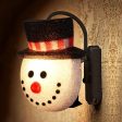 2 Pack Christmas Snowman Porch Light Covers Christmas Holiday Decoration for Outdoor Wall 12 x9.5 x6  Sale