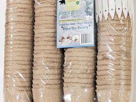 100 Recycled Paper Planting peat Pot 3 - Perfect for Starting Seeds and transferring to Garden Without Damage to Roots. 100% Biodegradable and eco Friendly. Fashion