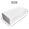 Milliard 6-Inch Memory Foam Tri-fold Mattress with Ultra Soft Removable Cover with Non-Slip Bottom - Full on Sale