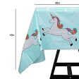 102 Piece Rainbow Unicorn Party Supplies Set Including Banner, Plates, Cups, Napkins, Straws, and Tablecloth, Serves 20 For Discount