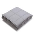 YnM Weighted Blanket (15 lbs, 48  x72  , Twin Size) | 2.0 Heavy Blanket | 100% Cotton Material with Glass Beads Online Sale