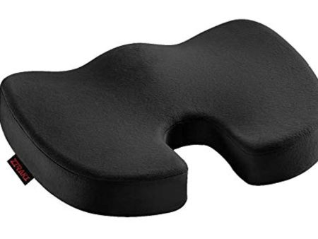 Ziraki Coccyx Seat Cushion Orthopedic, Luxury Chair Pillow, 100% Memory Foam, For Back Pain Relief & Sciatica & Tailbone Pain Back Support - Ideal Gift For Home Office Chair & Car Driver Seat Pillow Discount