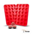 2 Packs Silicone Mini Muffin Pan, Unop 24 Cups BPA-Free Non-Stick Food Grade Silicone Baking Mold Round Cup for Cupcakes Muffins Mni Cakes (Red) Discount