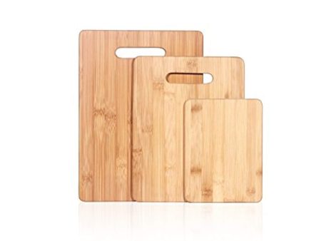 ZUBANA Premium All Natural Bamboo Wood Cutting Board 3 Piece Set on Sale