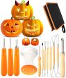 12 Pieces Professional Pumpkin Carving Tool Kit Heavy Duty Stainless Steel Tool Set with Storage Carrying Case Used As a Carving Knife for Pumpkin Halloween Decoration Online now