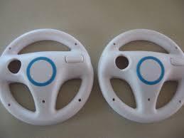 2 Pack Lot Twin Racing Steering Driving Wheel for Nintendo Wii Mario Kart Video Game Mariokart Videogame Online