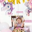 180+ PCS Complete Unicorn Party Supplies & Decorations - Glittery Unicorn Headband | Disposable Tableware Set | 30 Magical Balloons | 24 Pc Unicorn Cupcake Wrappers & Toppers | Party Favors For Cheap