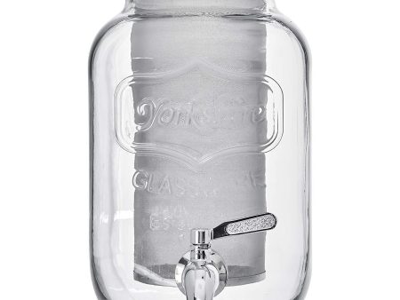 1 Gallon Premium Cold Brew Coffee Maker - 4 Quart Strong Glass Dispenser with Metal Spigot Dispenser, Metal Filter and Airtight Metal Lid -for Large Batch Cold Brewing by kitchentoolz Online now