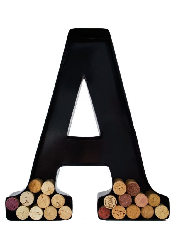 Wine Cork Holder - Metal Monogram Letter (M) by Will s Supply