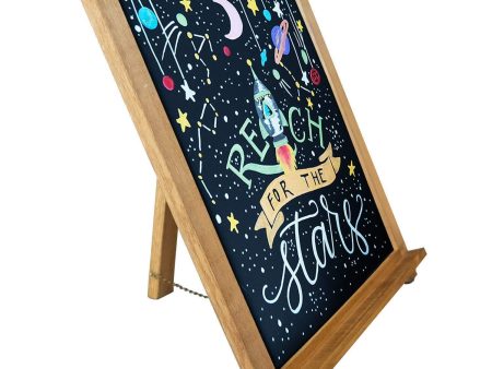 Rustic Chalkboard Sign | Smooth Wooden Frame with Non-Porous Magnetic Surface for Home Decor, Kitchen, Wedding, Restaurants & Bar Table Top (15  x 12 ) Online Hot Sale