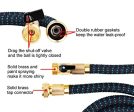 2018 Expandable Garden Hose 50ft - Best Water Hose with 3 4 Brass Connectors, 100% No Rust, Kinks or Leaks, Extra Strong Fabric - Outdoor Hose with 9-Way Spray Nozzle - Flexible Expanding Hose 50ft Cheap