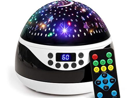 2019 Newest Baby Night Light, AnanBros Remote Control Star Projector with Timer Music Player, Rotating Star Night Light 9 Color Options, Best Night Lights for Kids Adults and Nursery Decor Online now