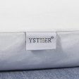 YSTHER 2pcs Square 18 inch Pillow Inserts Stuff with Down and Feather, Cotton Euro Decoration Cushion For Cheap