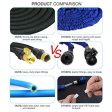 2018 Upgraded Expandable Garden Hose,Best 50 Ft Flexible Water Hose with 9 High Pressure Spray Nozzle,Solid Brass Connector Fittings no Rust&Leak, Double Latex Core&Extra Strength Fabric(50FT) (black) Online Sale