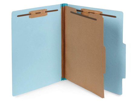 10 Blue Classification Folders- 1 Divider-2’’ Tyvek expansions- Durable 2 Prongs Designed to Organize Standard Medical Files, Law Client Files, Office Reports– Letter Size, Blue, 10 Pack Discount